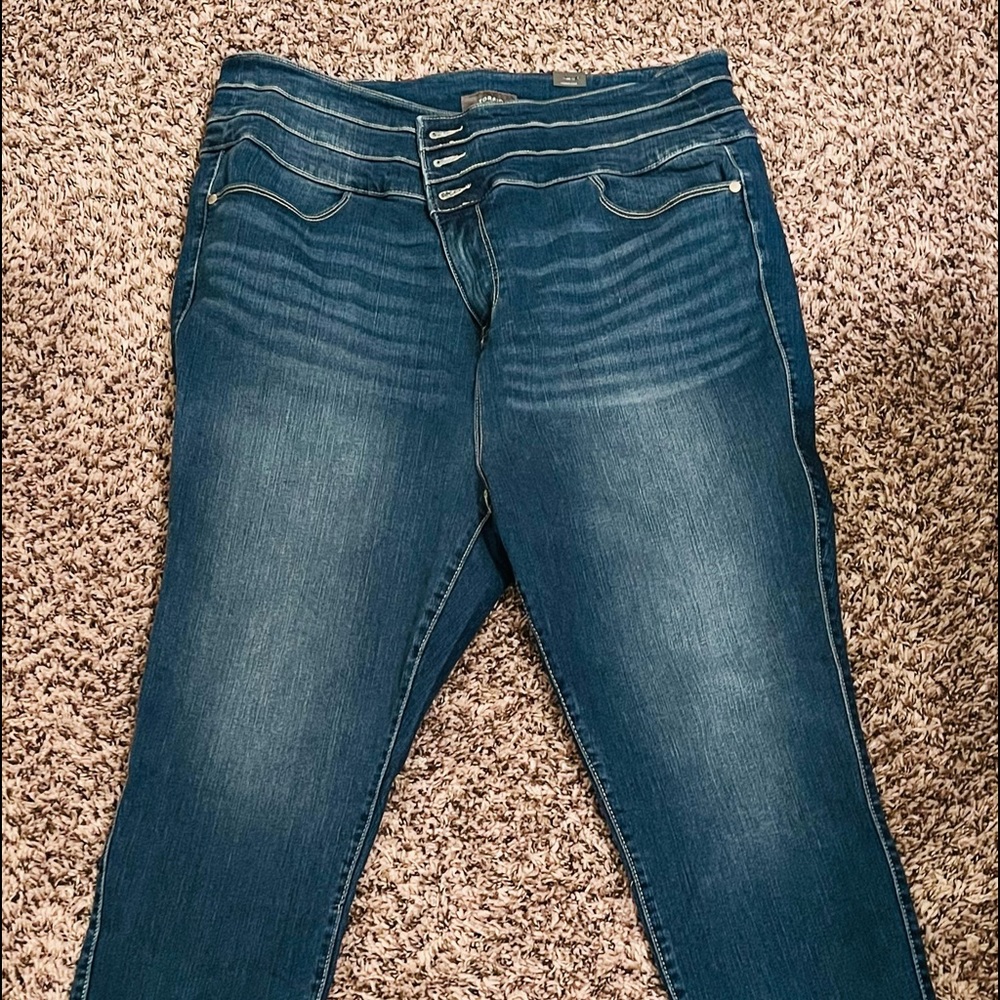 Torrid Feel the Fit High Waist 3 Button Jeans